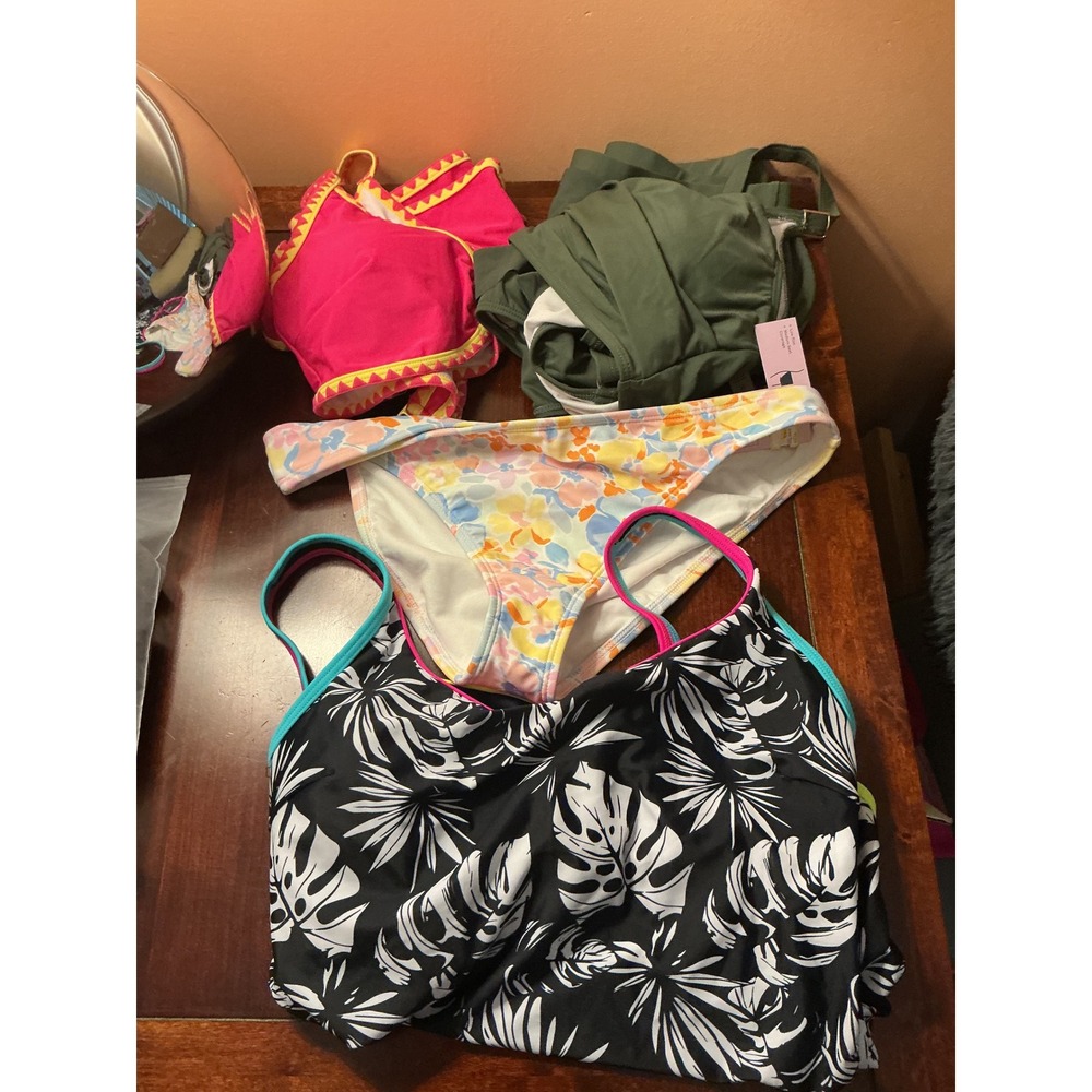 NWT Swimwear Bundle Size Medium Popvil One Piece Wild Fable Bikini Reseller Lot